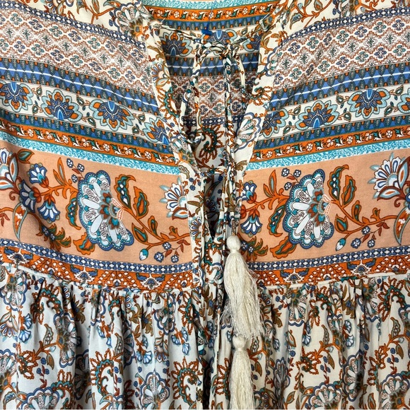 R. Vivimos Summer Bohemian Dress For Women Size Small 4-6 - Picture 4 of 16